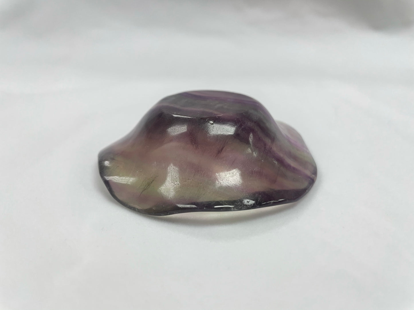 Stone Bowl, Lotus Shape, Fluorite