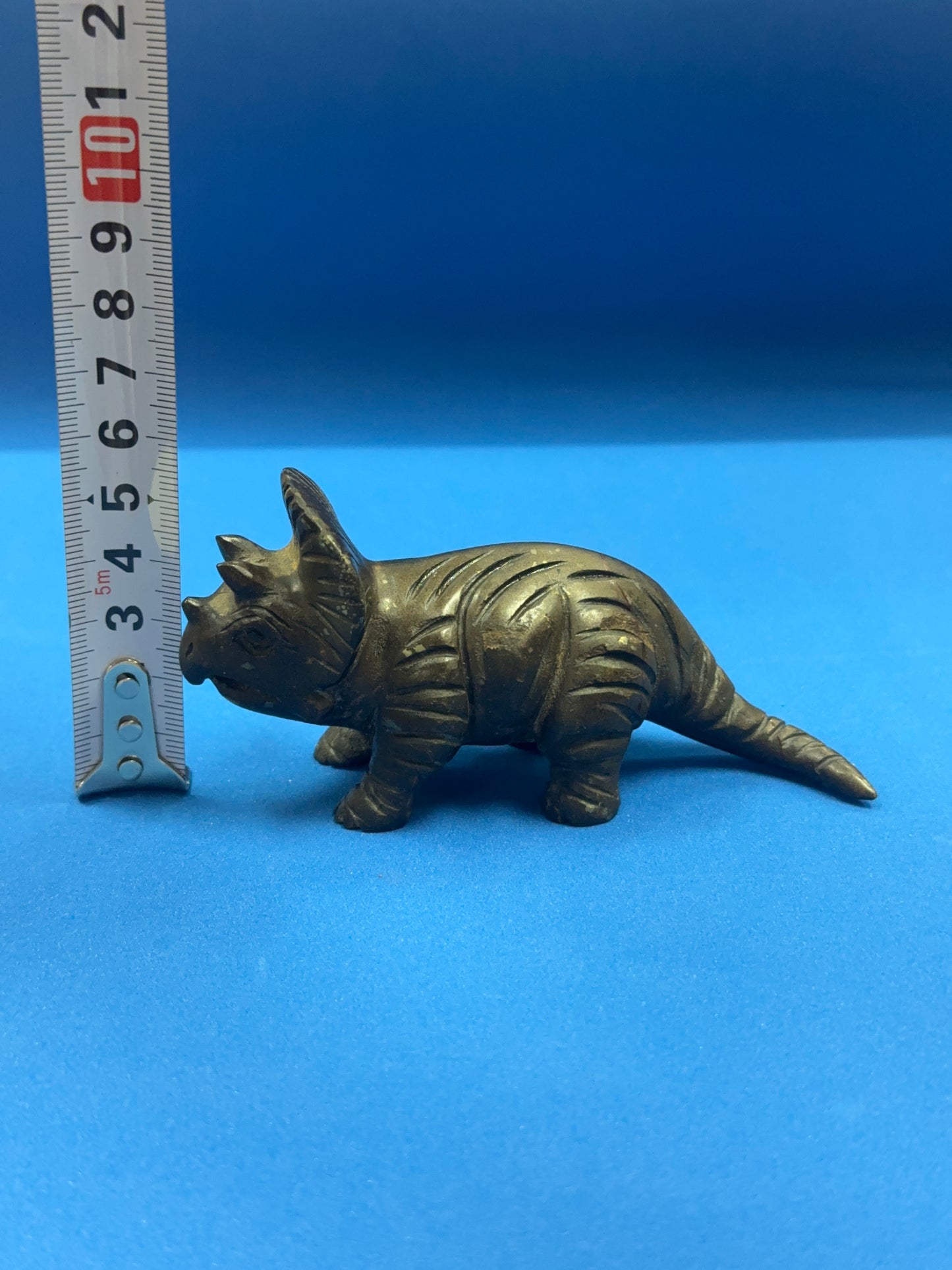Pyrite Dinosaur Sculpture, Hand Carved Carving, Gemstone