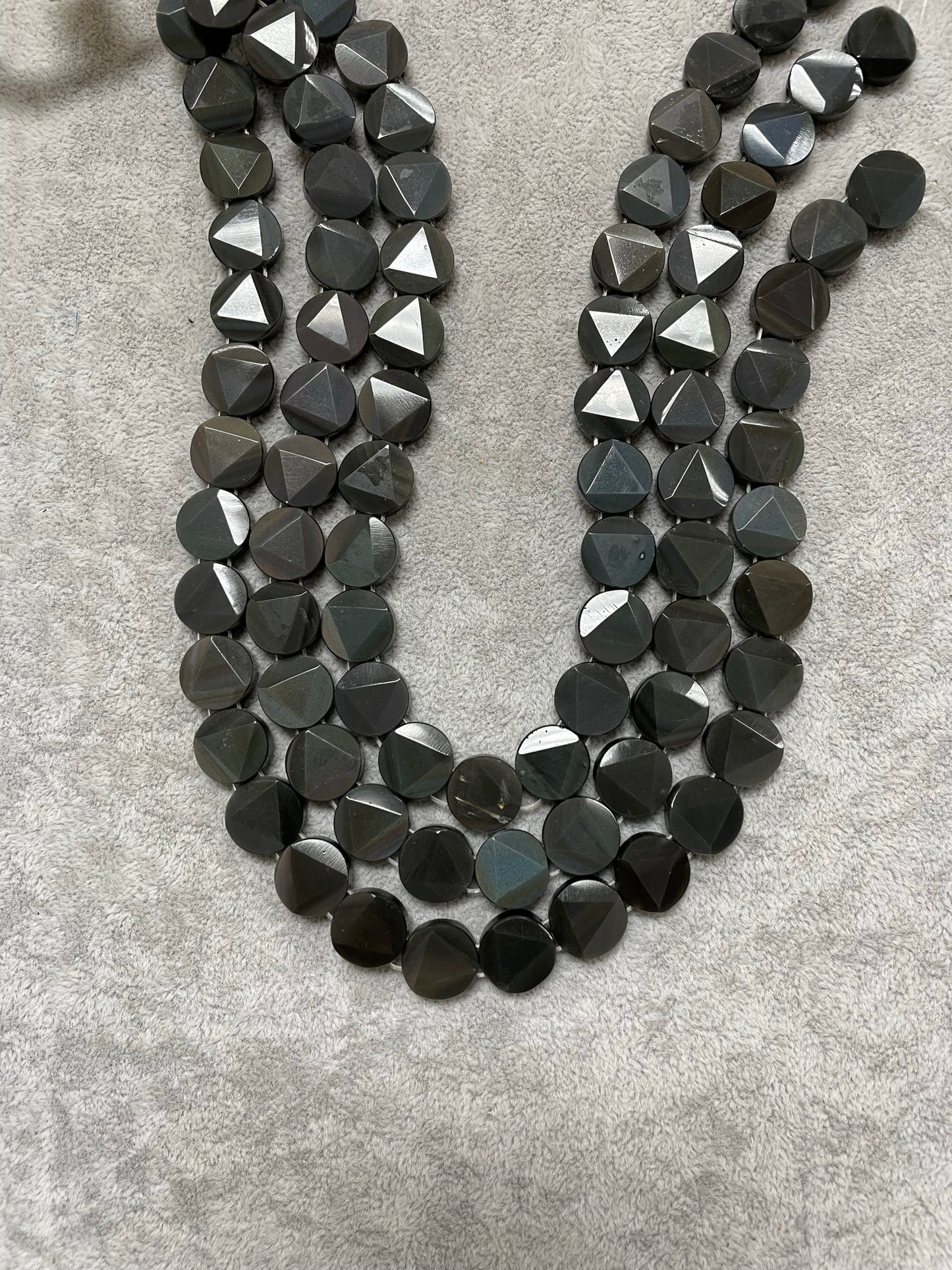 Stone Loose Bead, David Star, Rainbow Obsidian