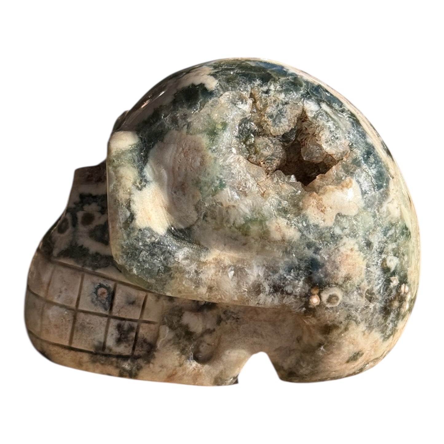Stone Skull, Ocean Jasper, 68mm