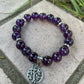 Stone Tree of Life Charm Bracelet, African Turquoise