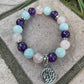 Stone Tree of Life Charm Bracelet, Fluorite