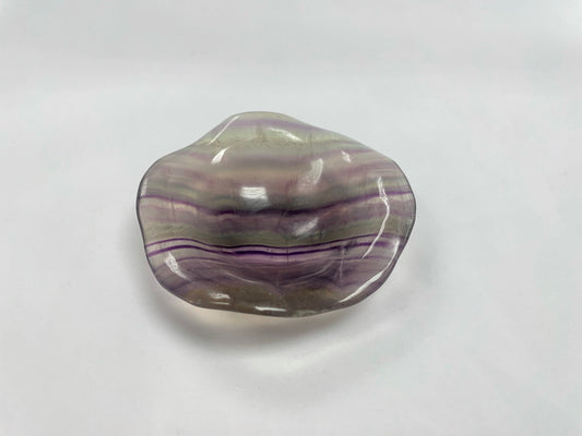 Stone Bowl, Lotus Shape, Fluorite