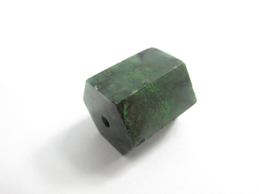 Stone Loose Bead, Hexagon, Emerald Matrix