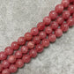 Stone Loose Bead, Round, Rhodochrosite