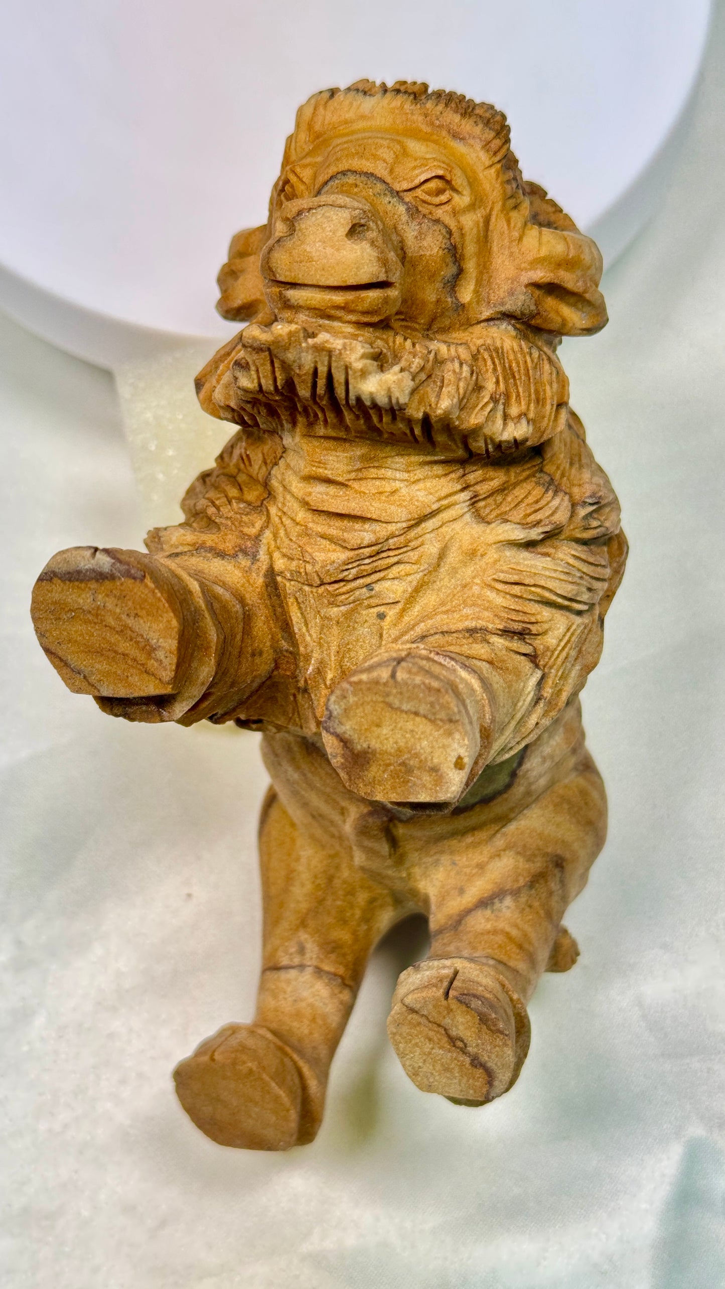 Picture Jasper Bufflo Sculpture, Hand Carved Carving