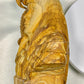 Picture Jasper Medieval Falconer and Parrot Sculpture, Hand Carved Carving
