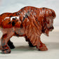 Mahogany Obsidian Bufflo Sculpture, Hand Carved Carving