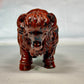 Mahogany Obsidian Bufflo Sculpture, Hand Carved Carving