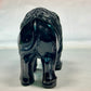 Black Obsidian Bufflo Sculpture, Hand Carved Carving