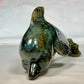 Gemstone Labradorite Dolphin  Sculpture, Hand Carved Carving