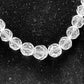 Gemstone Faceted Round Bead, Rock Crystal, Necklace