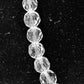 Gemstone Faceted Round Bead, Rock Crystal, Necklace