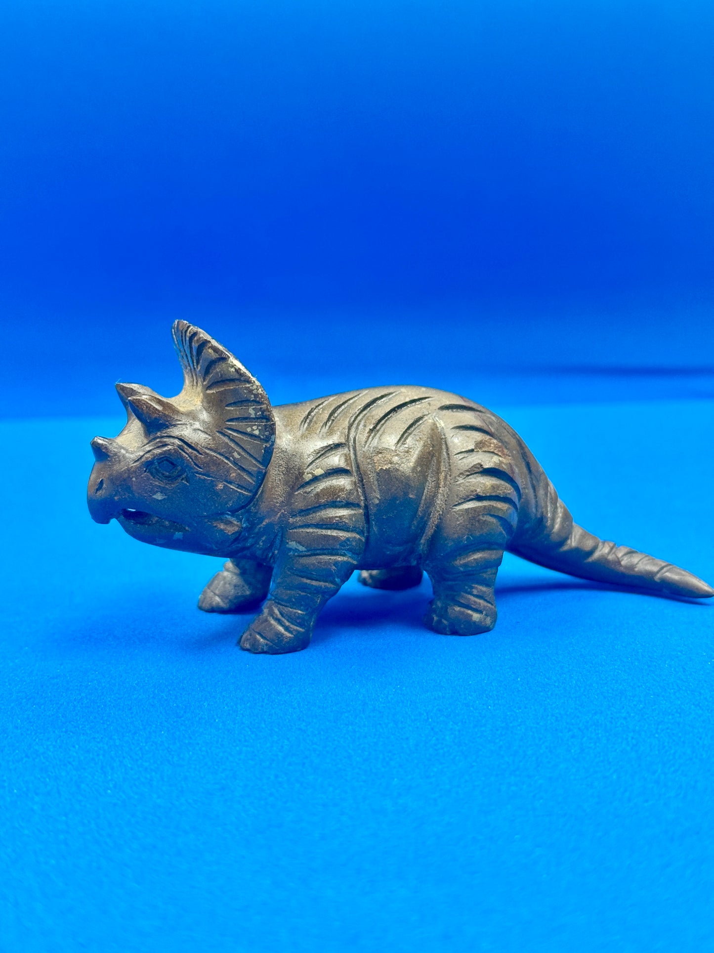 Pyrite Dinosaur Sculpture, Hand Carved Carving, Gemstone