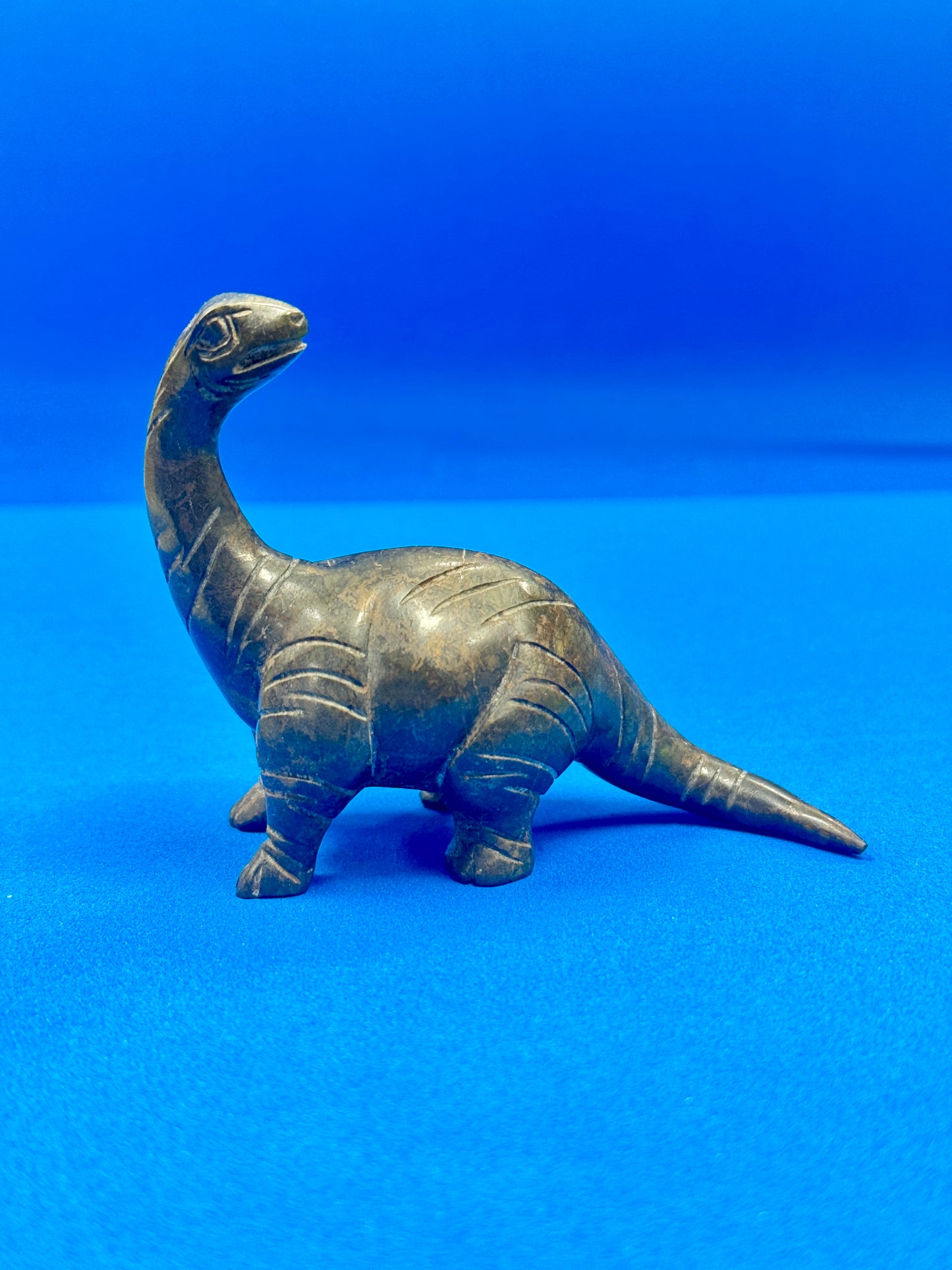 Pyrite Dinosaur Sculpture, Hand Carved Carving, Gemstone