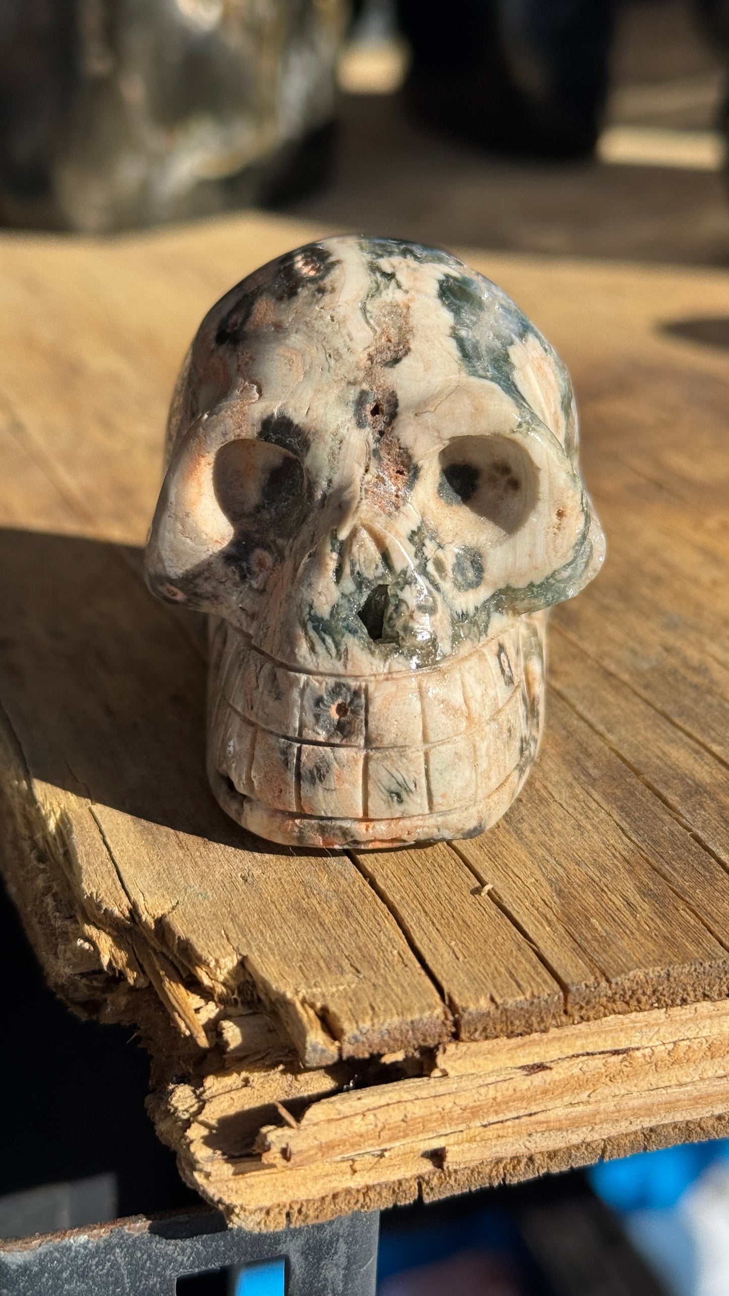 Stone Skull, Ocean Jasper, 68mm