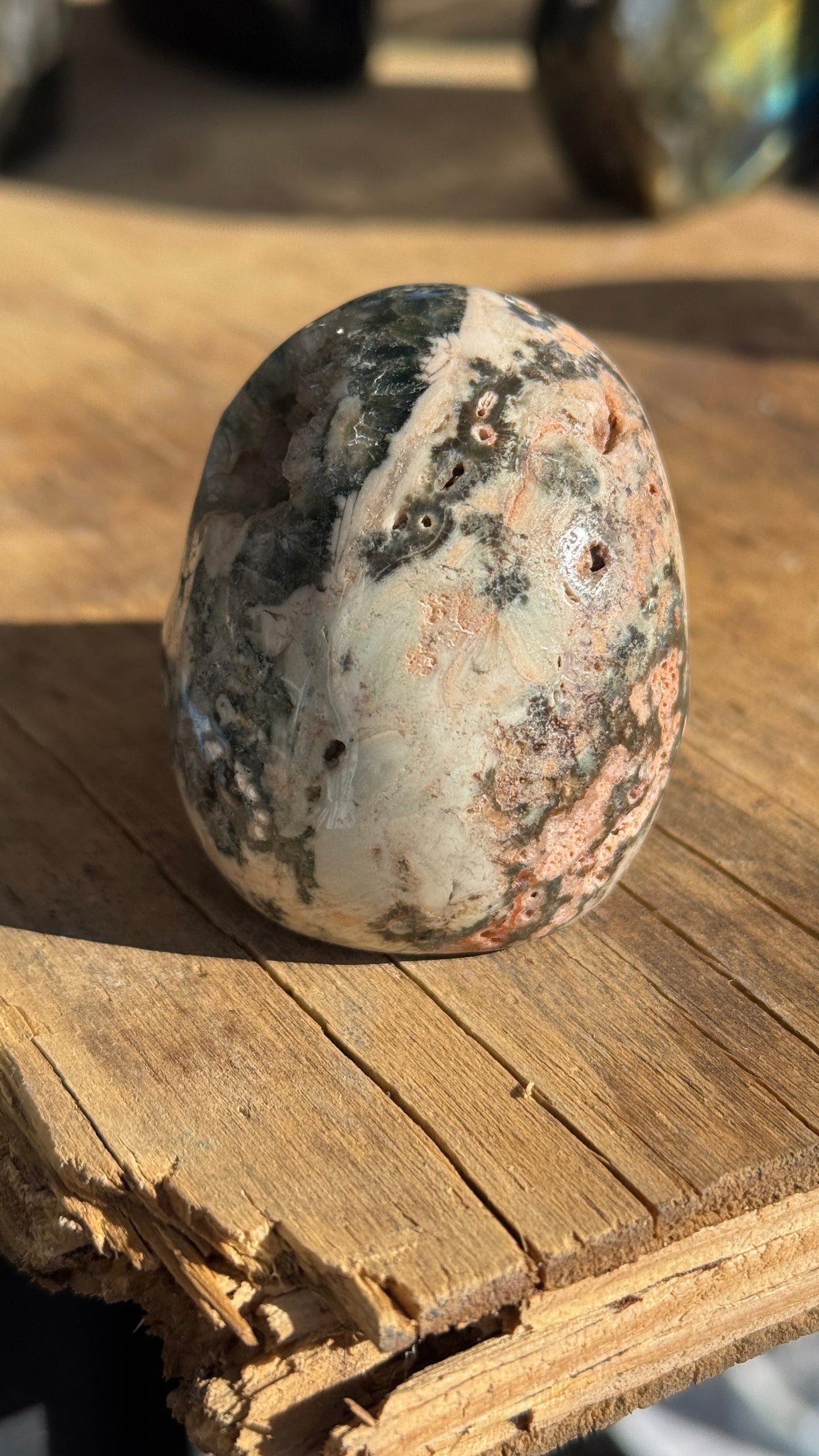 Stone Skull, Ocean Jasper, 68mm