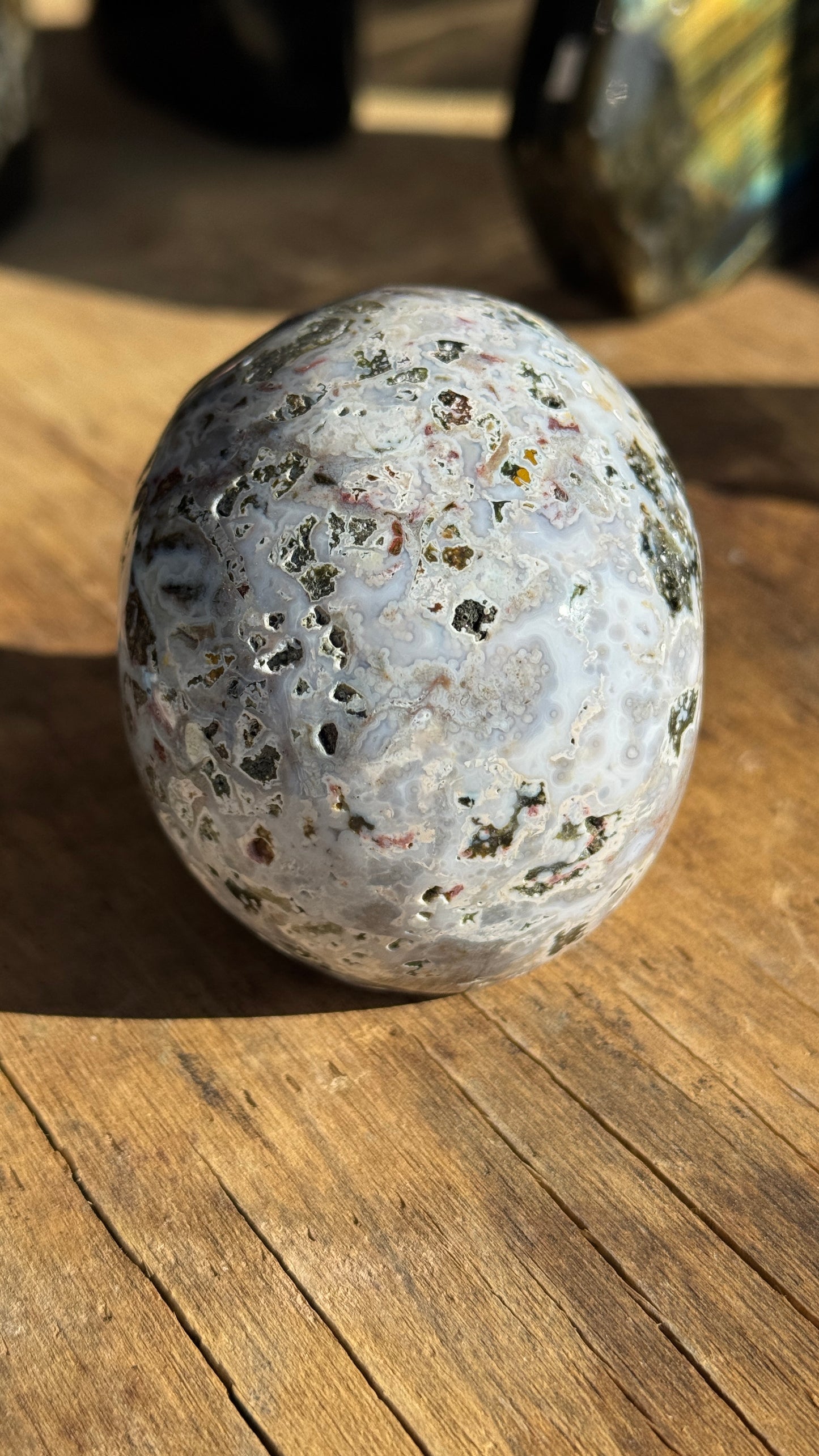 Stone Skull, Ocean Jasper, 83mm