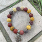 Stone Tree of Life Charm Bracelet, Fluorite