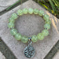 Stone Tree of Life Charm Bracelet, Fluorite