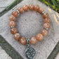 Stone Tree of Life Charm Bracelet, Fluorite