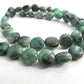 Stone Loose Bead, Puffy Round, Emerald Matrix