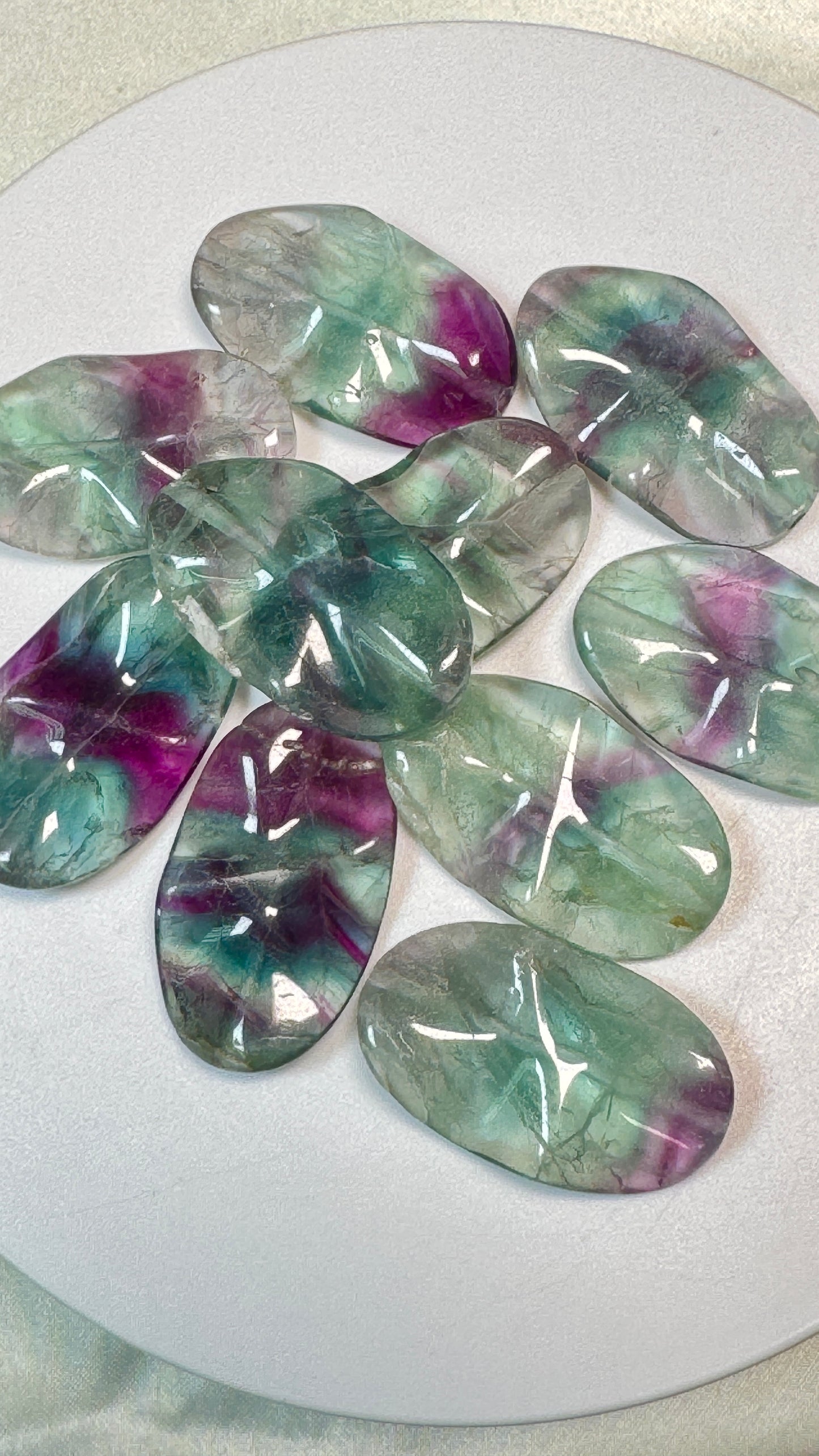 Hand Carved Gemstone Waved Bead, DIY Jewelry