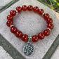 Stone Tree of Life Charm Bracelet, Fluorite
