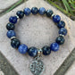 Stone Tree of Life Charm Bracelet, Fluorite