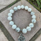 Stone Tree of Life Charm Bracelet, Black Obsidian